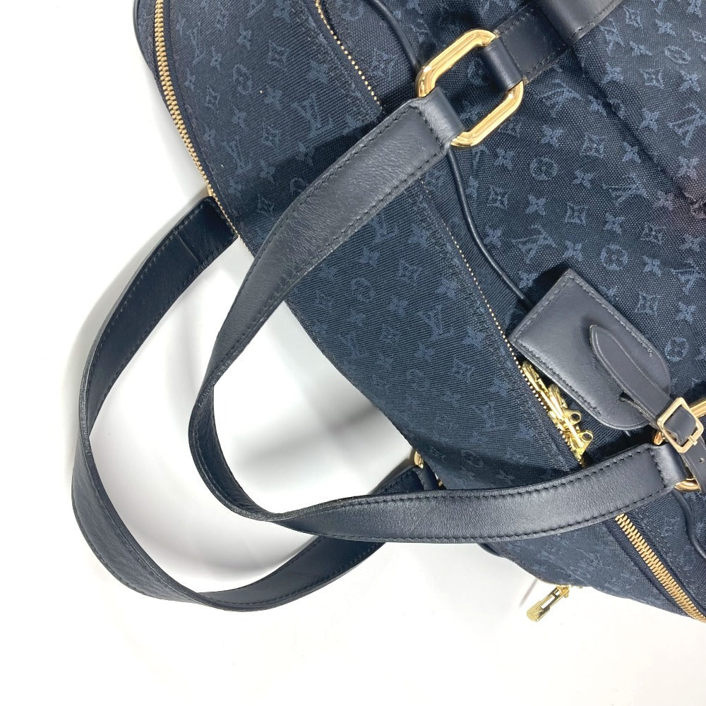 LOUIS VUITTON Boston Duffel bag M42331 Monogram mini canvas Navy Monogram mini Claudine Women Used Authentic