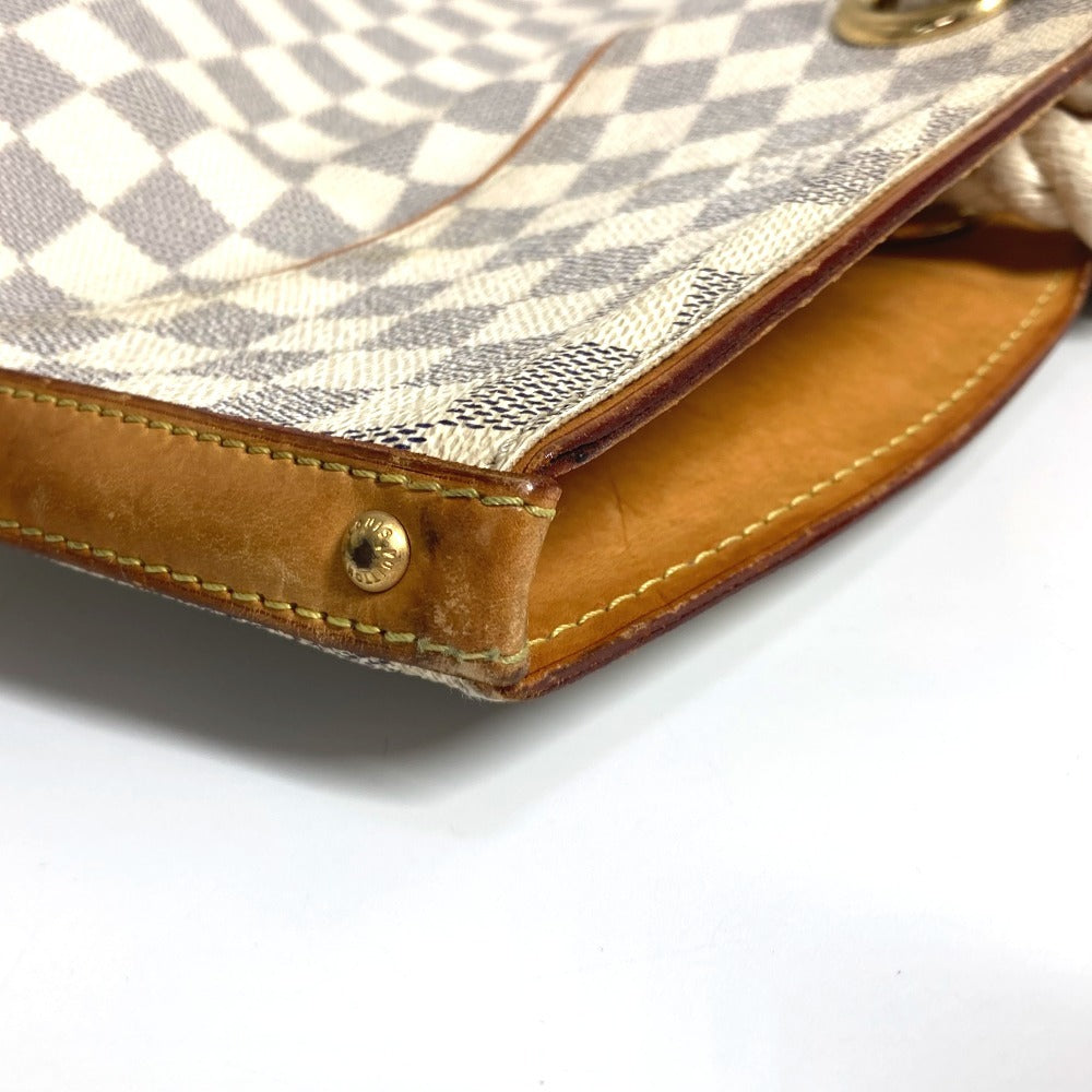 LOUIS VUITTON Shoulder Bag Damier Azur Canvas white Damier Azur Pomplon Women Used Authentic