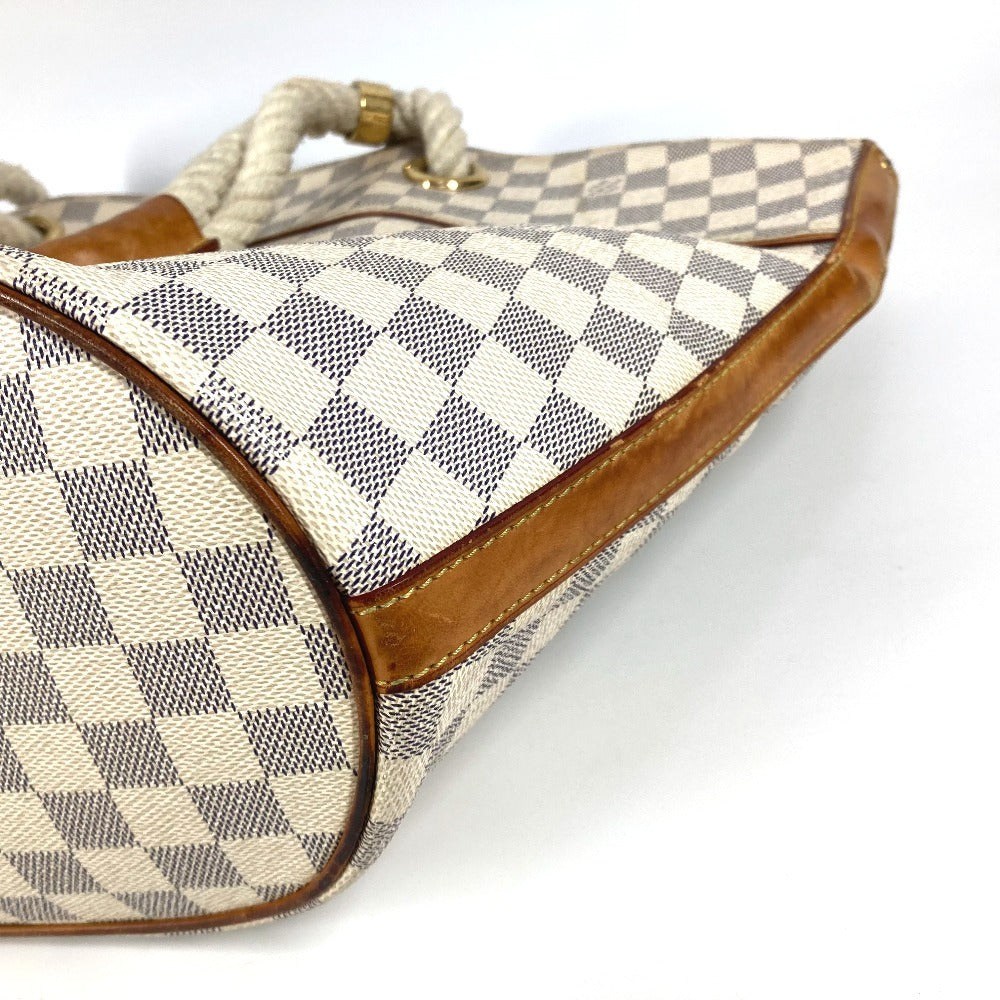 LOUIS VUITTON Shoulder Bag Damier Azur Canvas white Damier Azur Pomplon Women Used Authentic