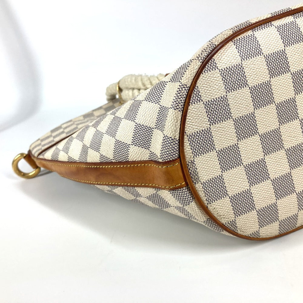 LOUIS VUITTON Shoulder Bag Damier Azur Canvas white Damier Azur Pomplon Women Used Authentic