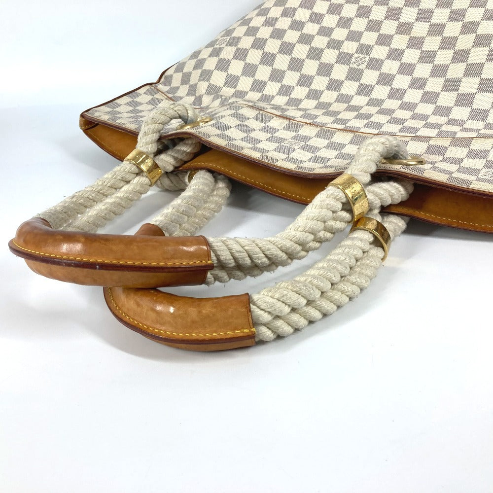 LOUIS VUITTON Shoulder Bag Damier Azur Canvas white Damier Azur Pomplon Women Used Authentic