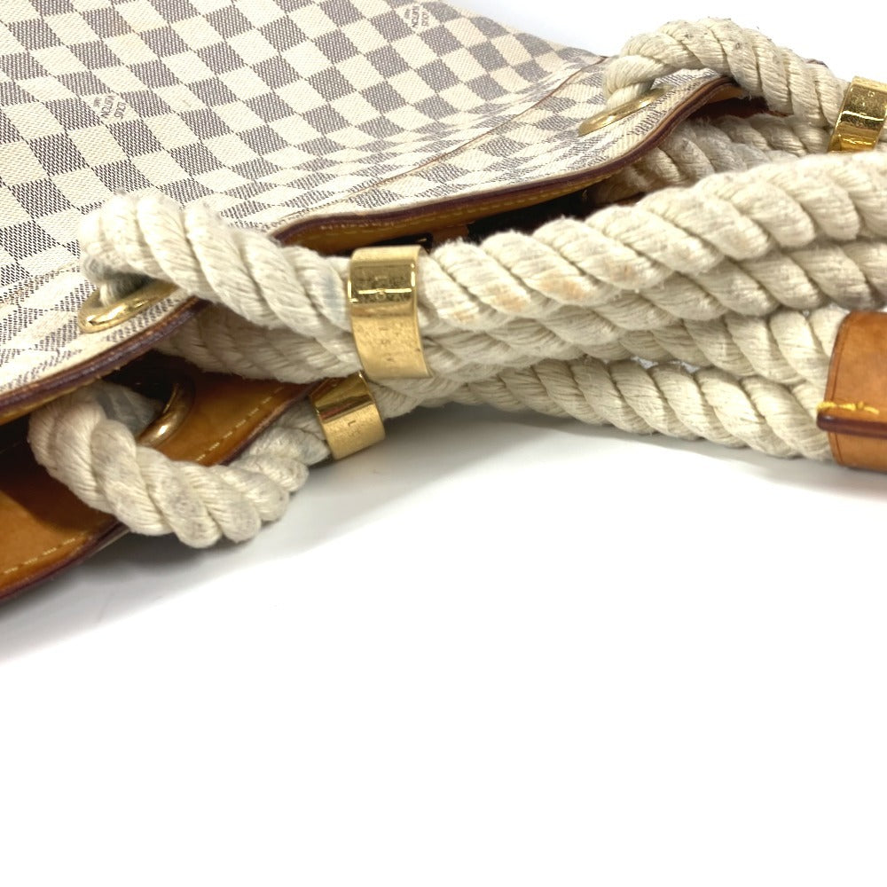 LOUIS VUITTON Shoulder Bag Damier Azur Canvas white Damier Azur Pomplon Women Used Authentic