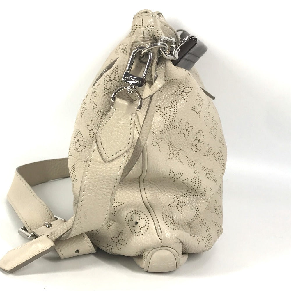 LOUIS VUITTON Shoulder Bag M94275 monogram mahina leather beige Monogram Mahina Serene PM Women Used Authentic