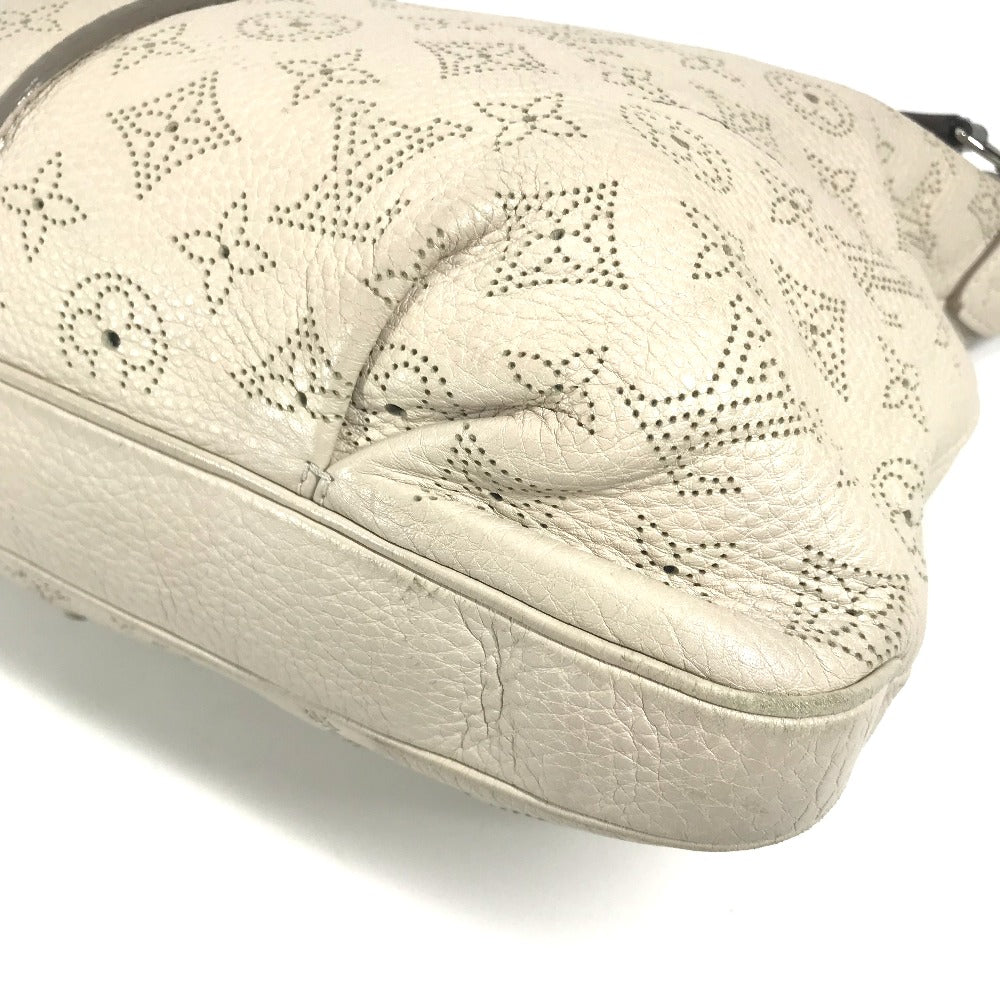 LOUIS VUITTON Shoulder Bag M94275 monogram mahina leather beige Monogram Mahina Serene PM Women Used Authentic