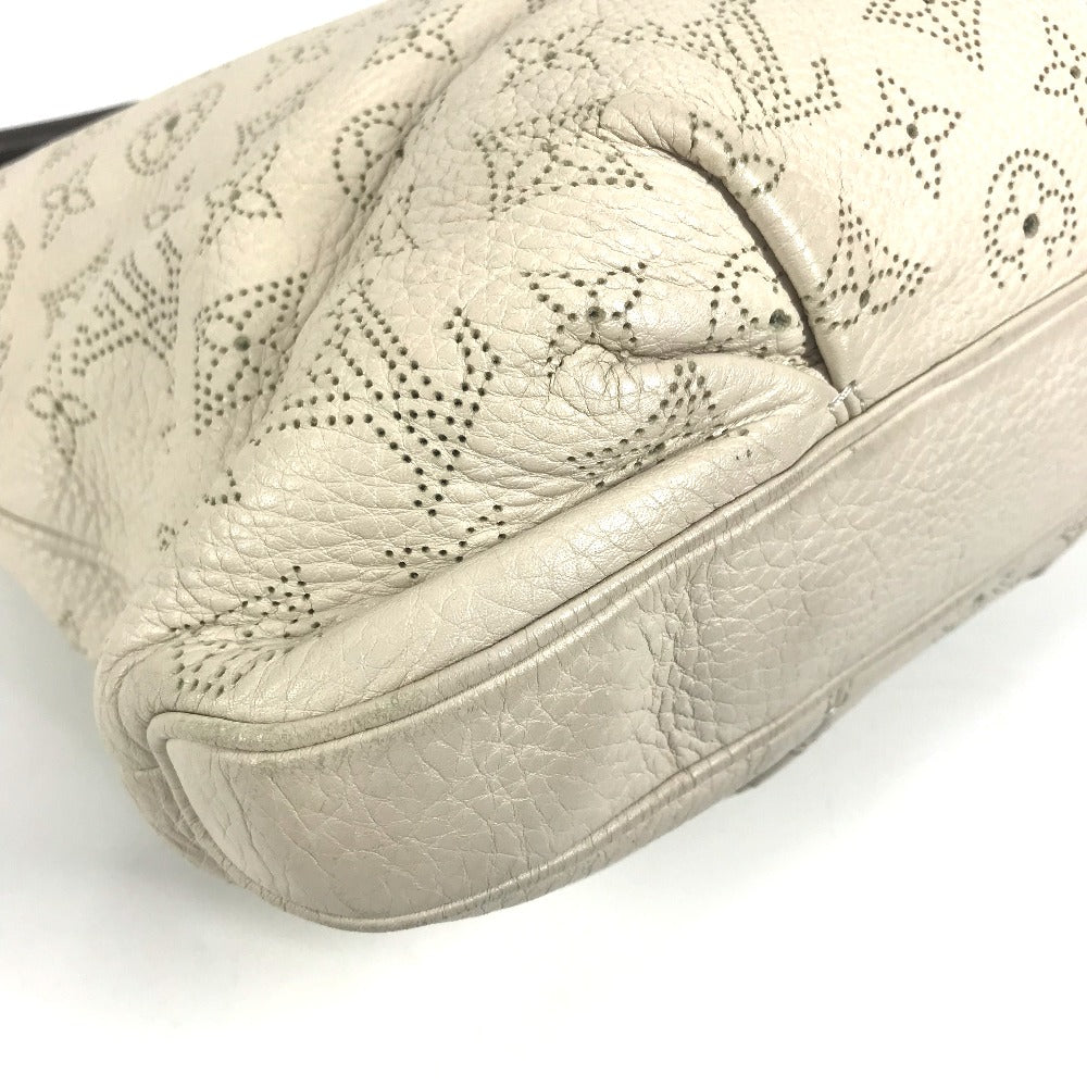 LOUIS VUITTON Shoulder Bag M94275 monogram mahina leather beige Monogram Mahina Serene PM Women Used Authentic