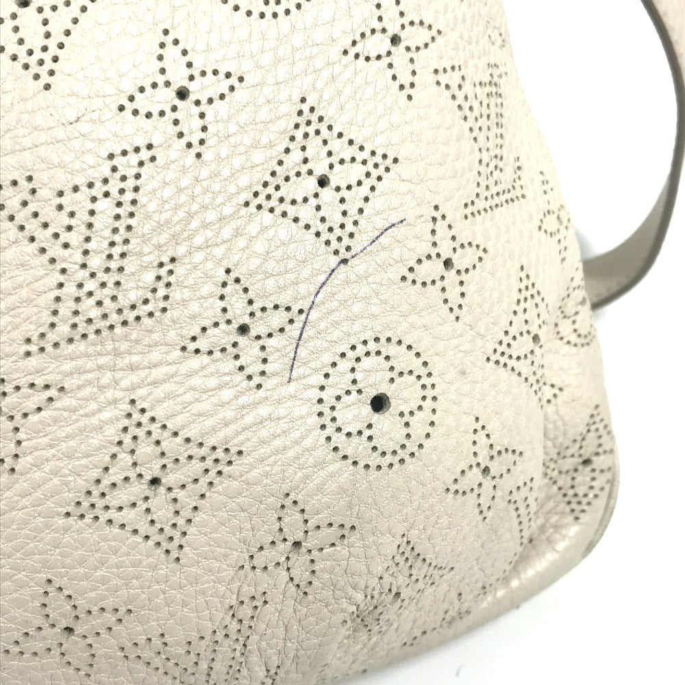 LOUIS VUITTON Shoulder Bag M94275 monogram mahina leather beige Monogram Mahina Serene PM Women Used Authentic