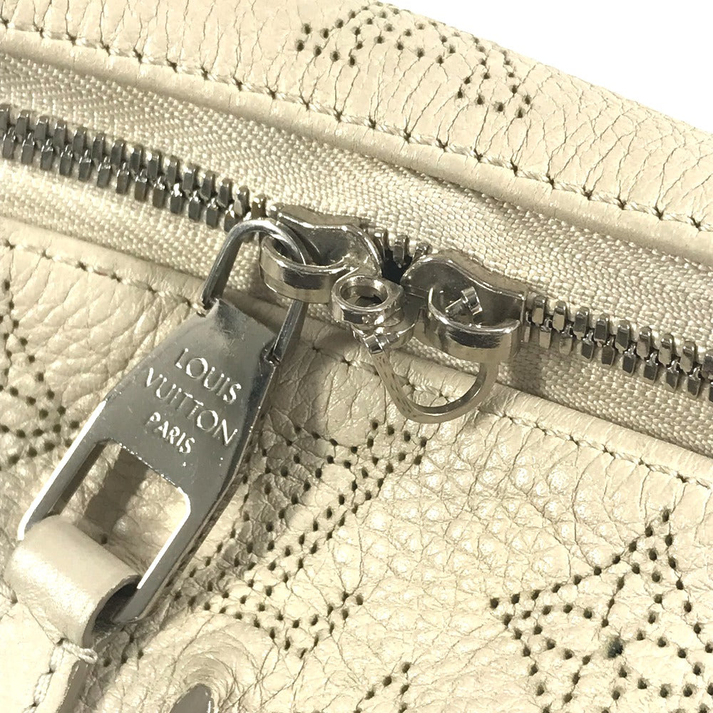 LOUIS VUITTON Shoulder Bag M94275 monogram mahina leather beige Monogram Mahina Serene PM Women Used Authentic