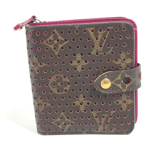 LOUIS VUITTON Folded wallet M95188 Monogram Perfo Canvas pink Monogram Perfo Compact zip