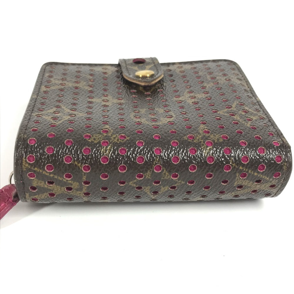 LOUIS VUITTON Folded wallet M95188 Monogram Perfo Canvas pink Monogram Perfo Compact zip