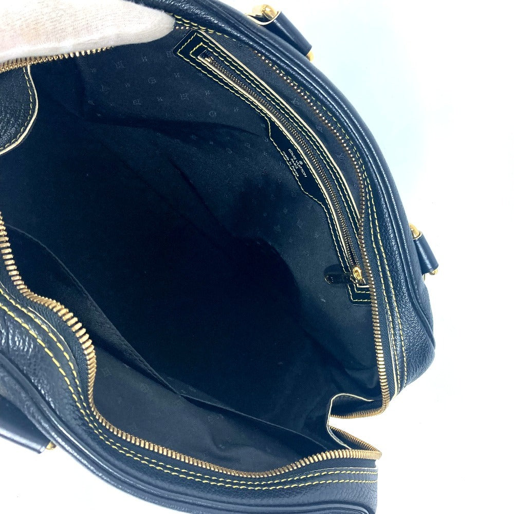 LOUIS VUITTON Handbag M91892 Suhari leather black Suhari Spaerb Women Used Authentic
