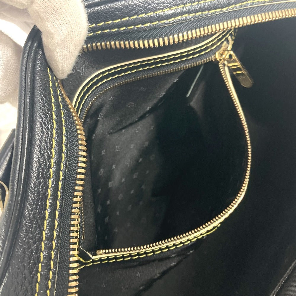 LOUIS VUITTON Handbag M91892 Suhari leather black Suhari Spaerb Women Used Authentic