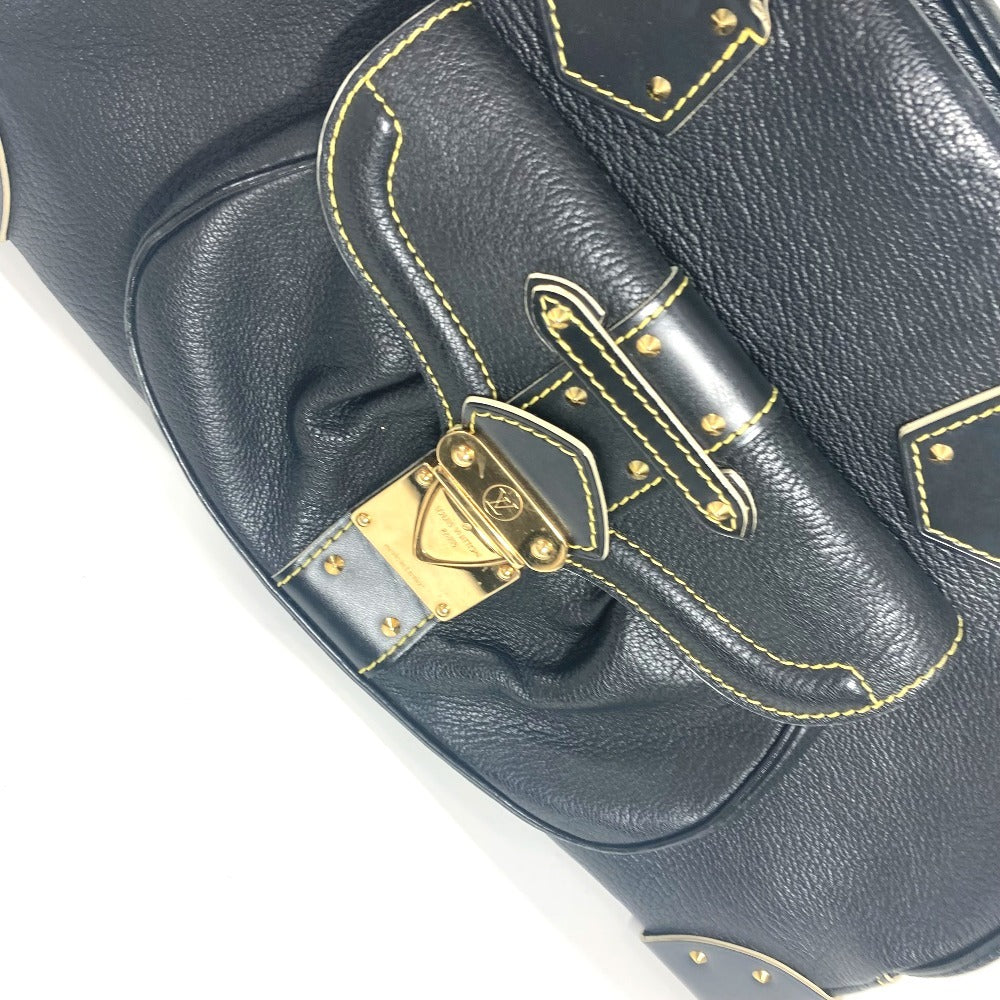 LOUIS VUITTON Handbag M91892 Suhari leather black Suhari Spaerb Women Used Authentic