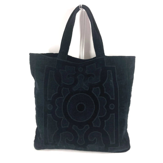 CHANEL Shoulder Bag cotton Dark Navy type pile CC COCO Mark logo