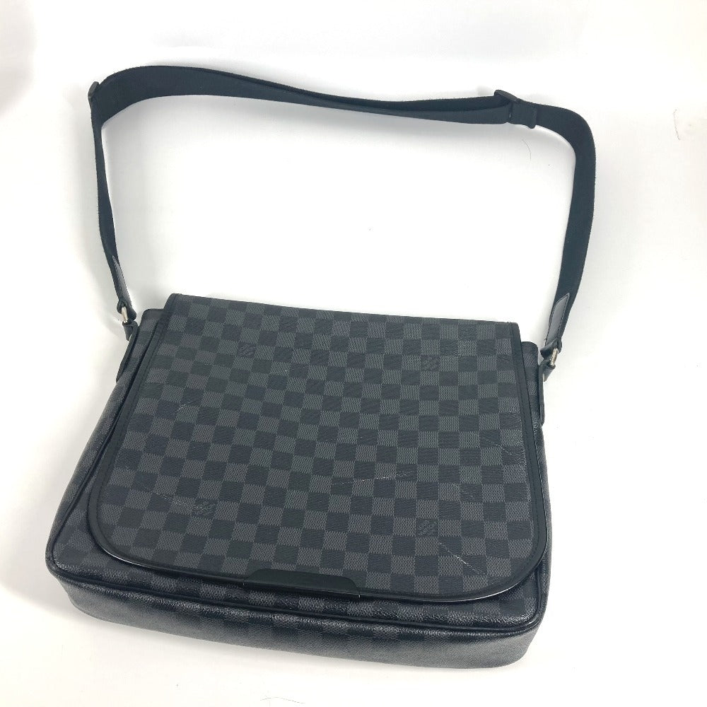 LOUIS VUITTON Shoulder Bag N58029 Damier Grafitto Canvas black Damier Grafitte Daniel MM