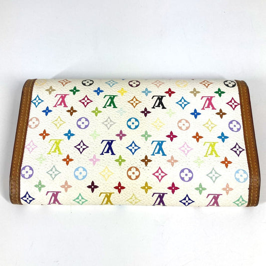 LOUIS VUITTON Trifold wallet M92659 Monogram multicolor canvas white Monogram multicolor Porte Tresor International