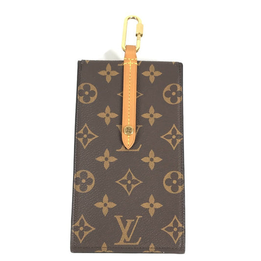 LOUIS VUITTON Pouch M68523 Monogram canvas Brown Monogram Box phone case