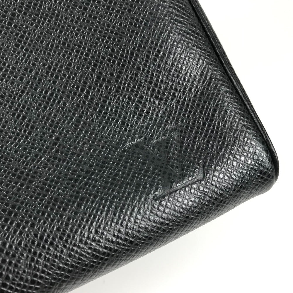 LOUIS VUITTON business bag M30222 Taiga Leather black Taiga Truest Cracking PM
