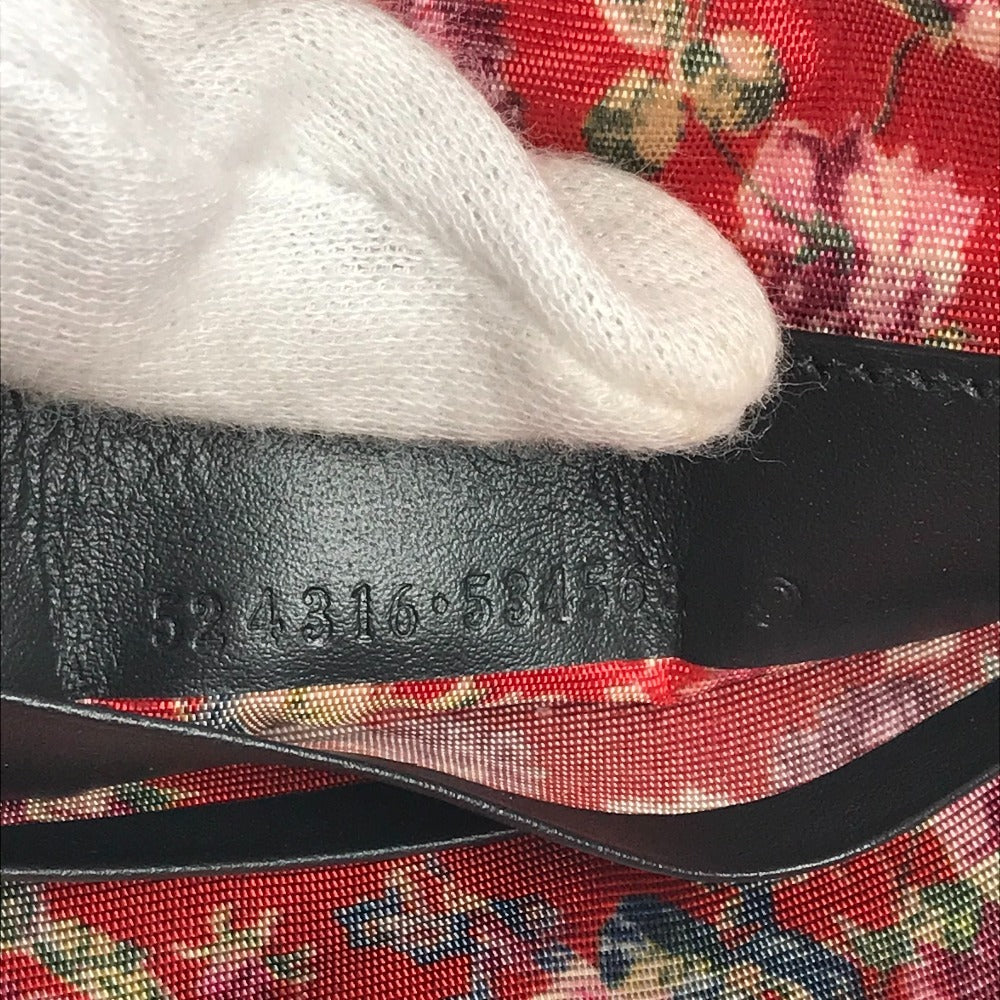 GUCCI Clutch bag 524316 Patent leather, rubber black Game List logo