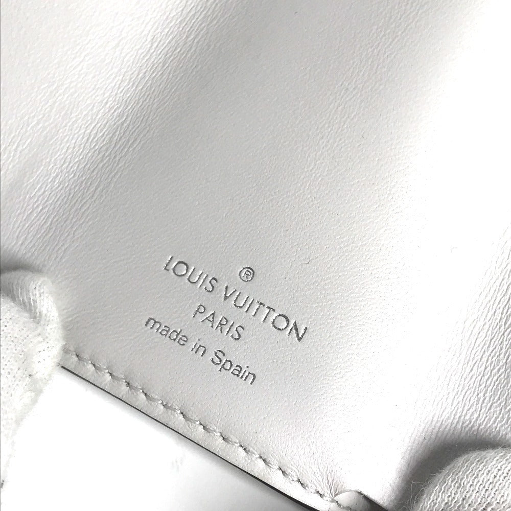 LOUIS VUITTON Trifold wallet M67621 Taiga Leather, Monogram Canvas white Taigalama Discovery compact wallet