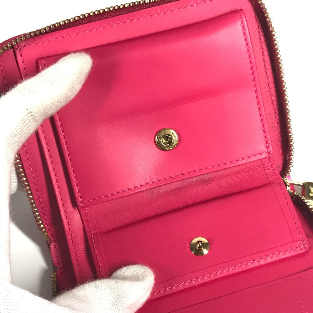 LOUIS VUITTON Folded wallet M91238 Monogram Vernis Canvas pink Monogram Vernis bloom compact wallet