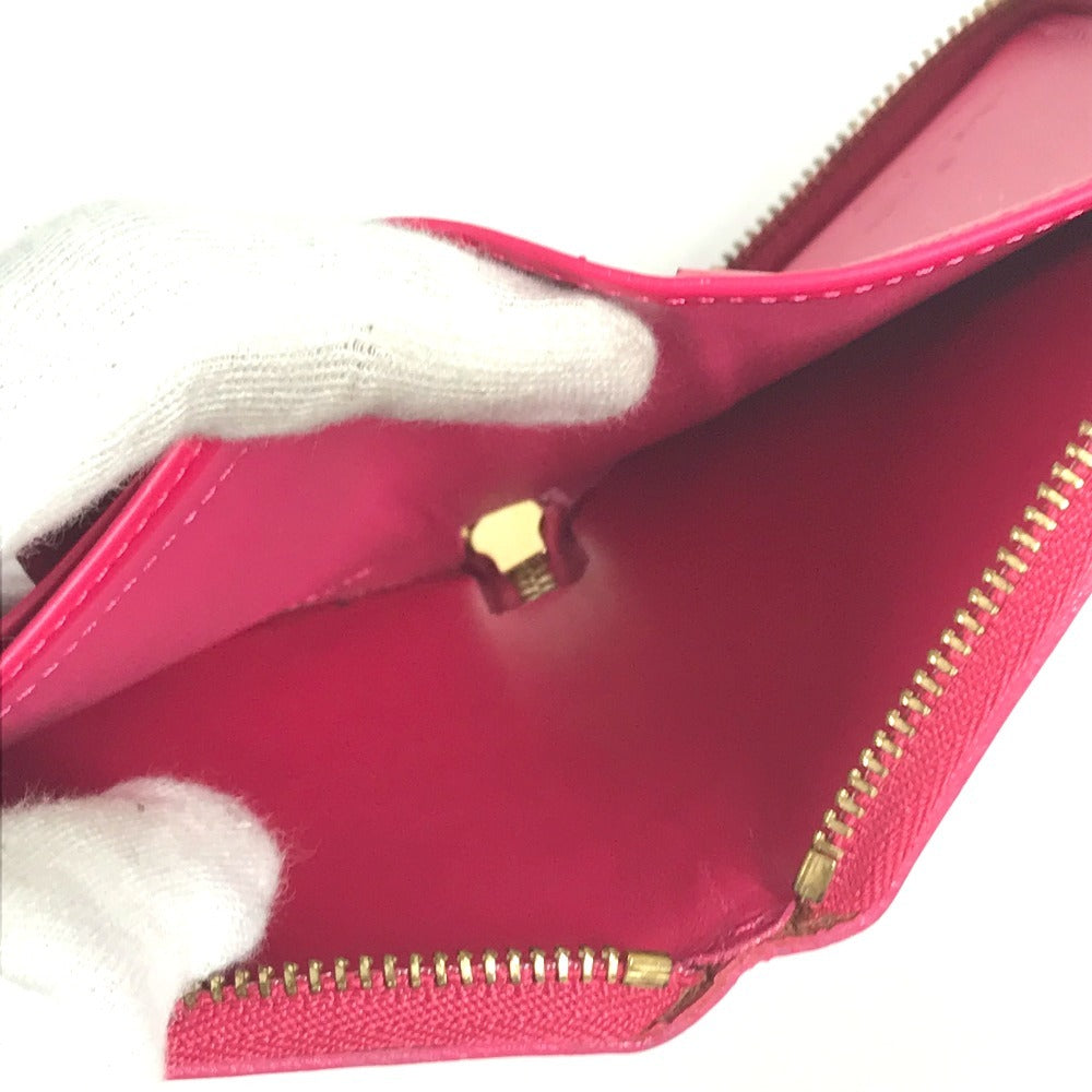 LOUIS VUITTON Folded wallet M91238 Monogram Vernis Canvas pink Monogram Vernis bloom compact wallet