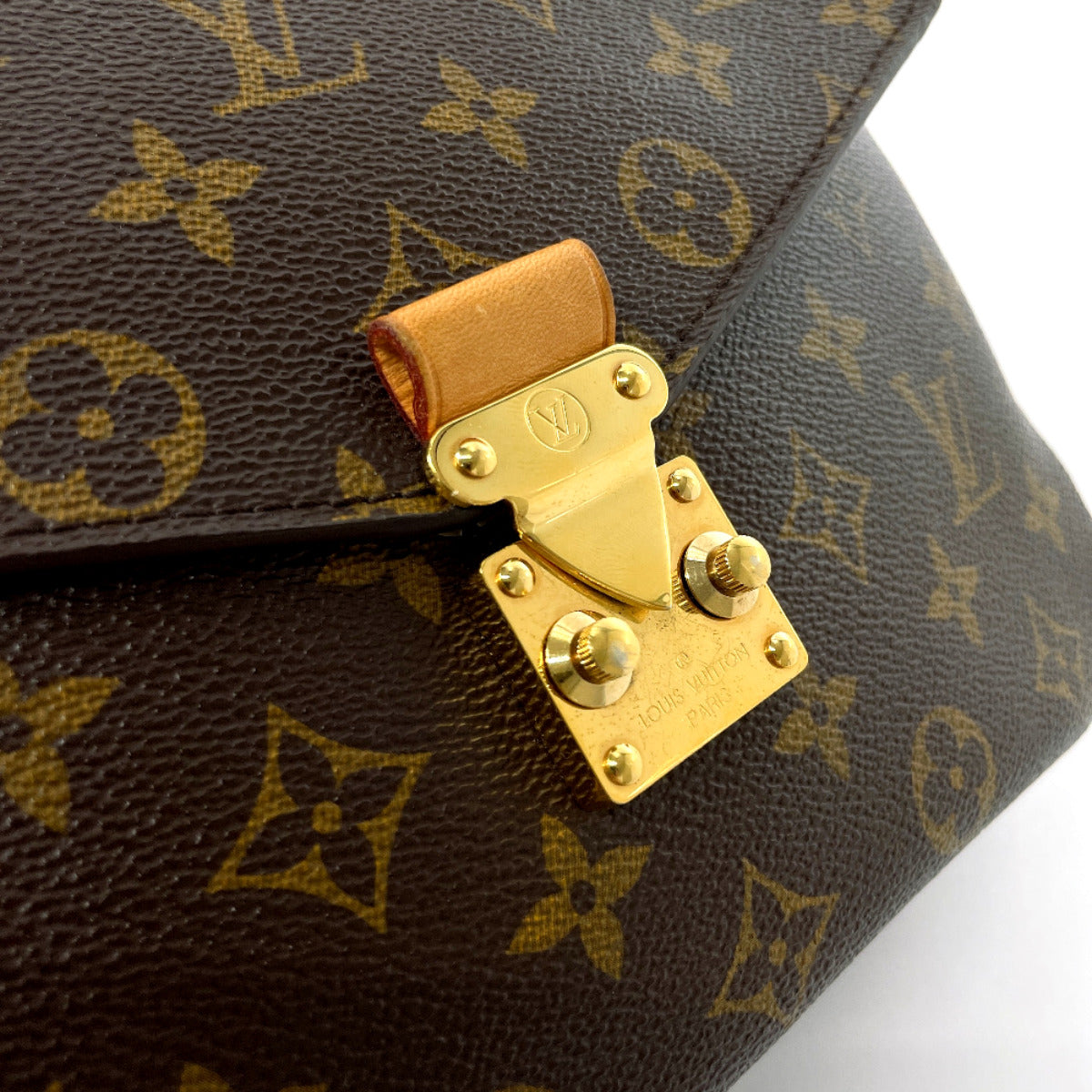 LOUIS VUITTON Handbag M44875 Monogram canvas Brown 2WAY Pochette Metis MM Women Used Authentic