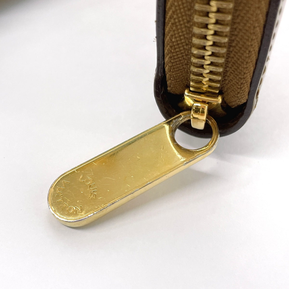 LOUIS VUITTON Long Wallet Purse M67271 Patent Leather, Monogram Canvas Brown Zip Around Zippy Venice