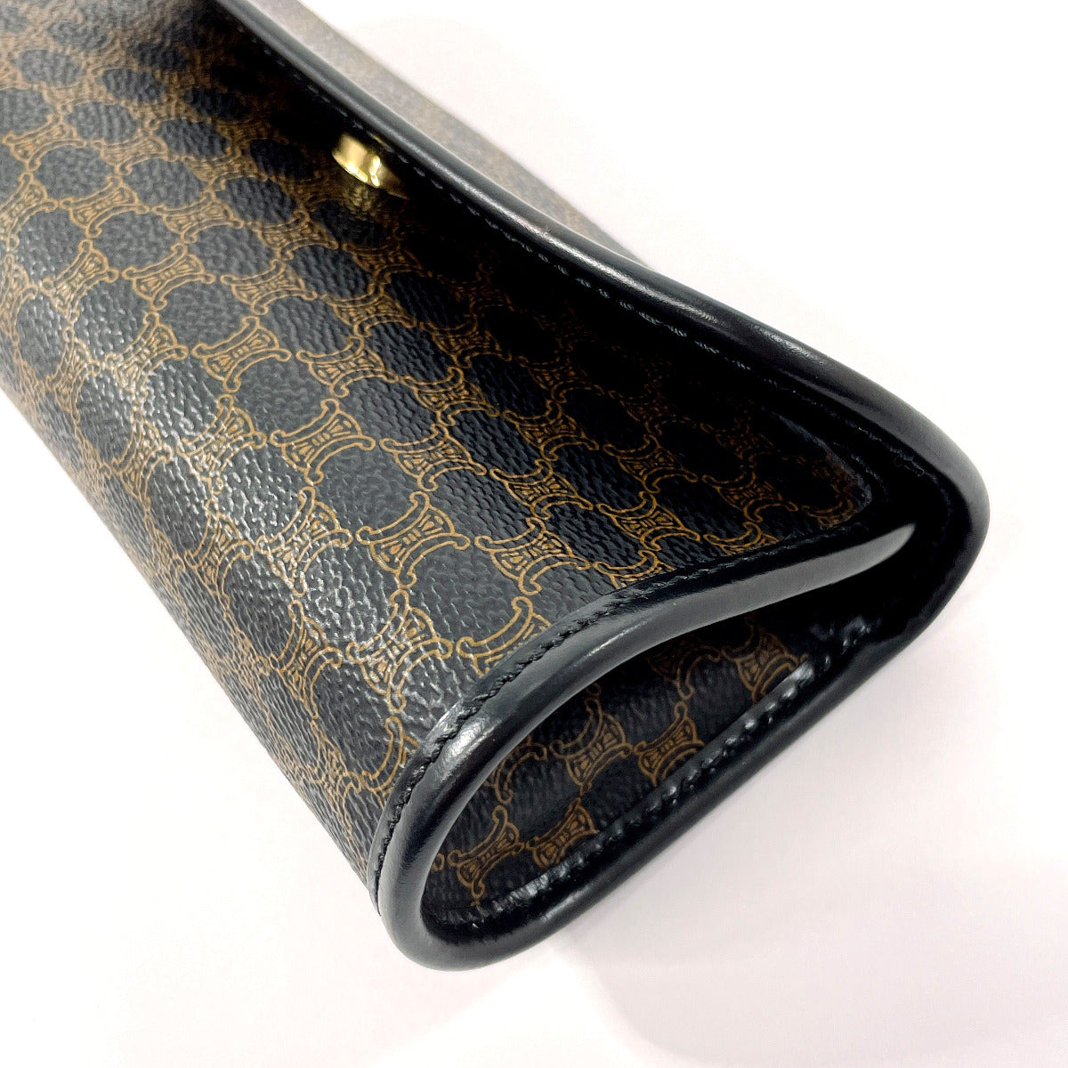 CELINE Pouch PVC black Macadam