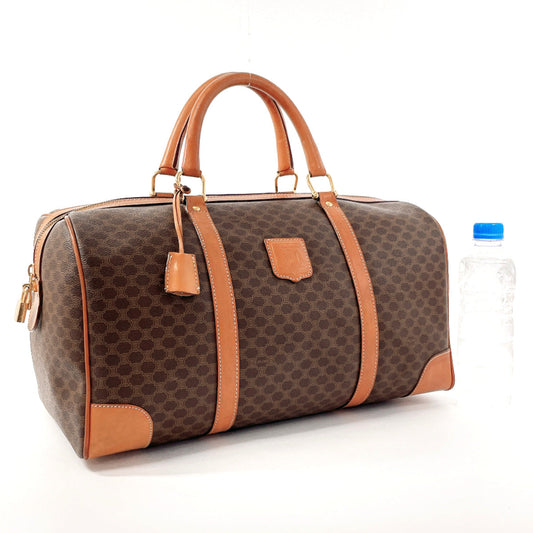 CELINE Boston Duffel bag JMB12 PVC, Leather Brown Macadam unisex Used Authentic