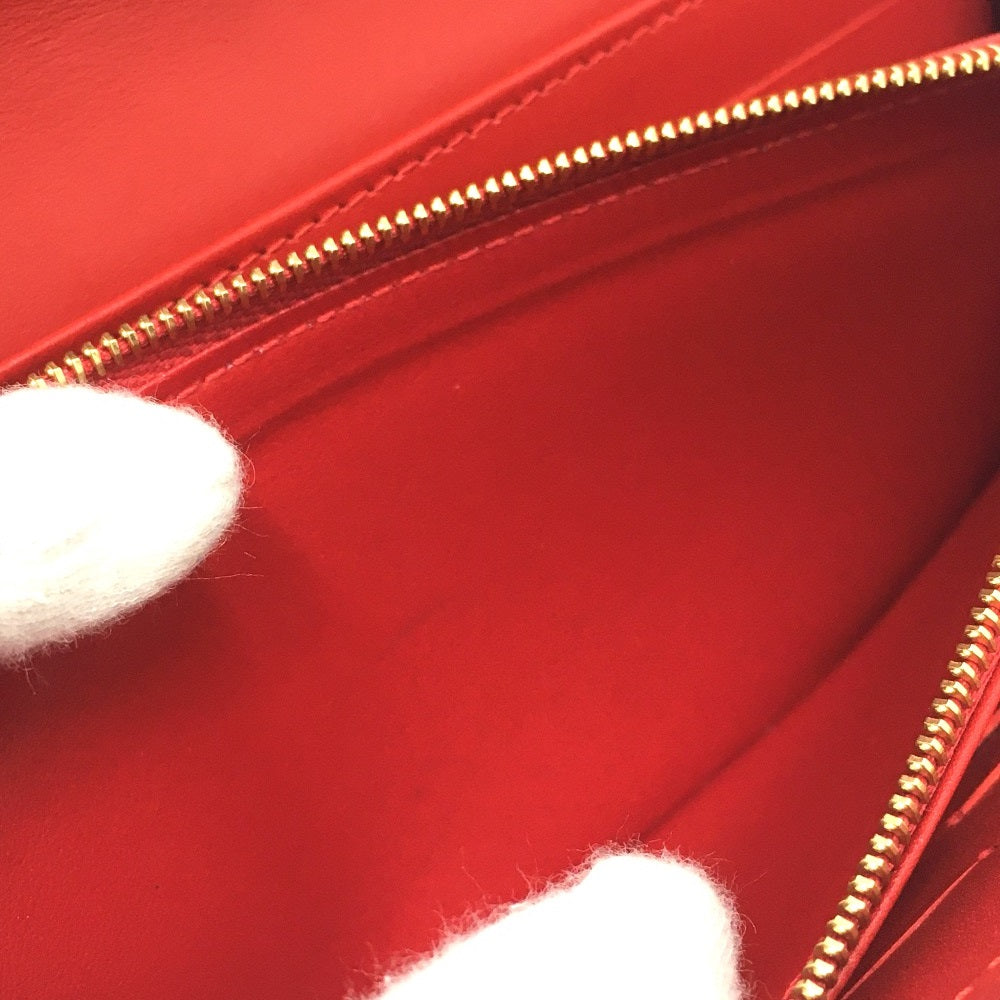 LOUIS VUITTON Long Wallet Purse M90489 Monogram Vernis Red Monogram Vernis Portefeuille Sarah Bird Bird Women Used Authentic