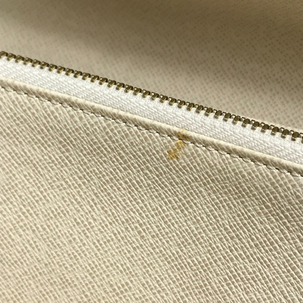 LOUIS VUITTON Long Wallet Purse N61735 Damier Azur Canvas white Damier Azur Portefeuille Sarah Women Used Authentic