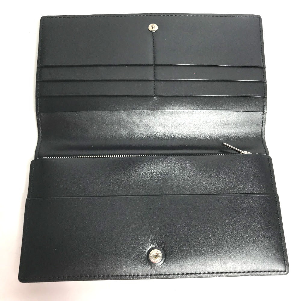 GOYARD Long Wallet Purse PVC / Leather Brown Herringbone Long wallet mens Used Authentic