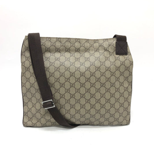 GUCCI Shoulder Bag 141198 GG Supreme Canvas beige GG Messenger bag Women Used Authentic