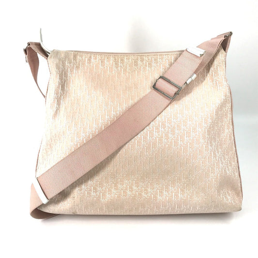 Dior Shoulder Bag Canvas / leather pink Trotter Vintage logo Women Used Authentic