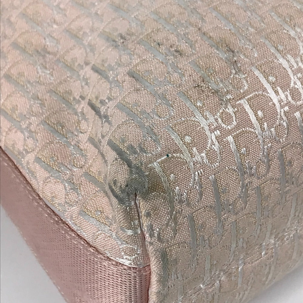 Dior Shoulder Bag Canvas / leather pink Trotter Vintage logo Women Used Authentic