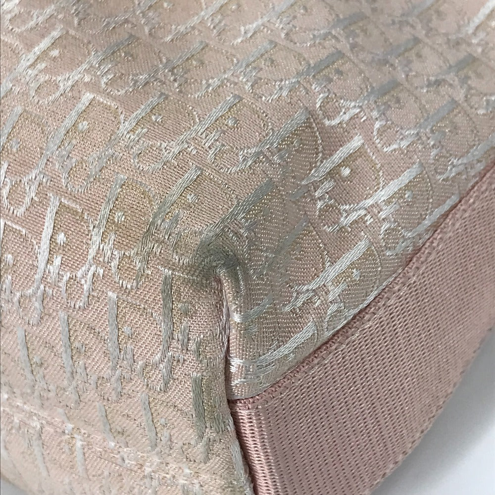 Dior Shoulder Bag Canvas / leather pink Trotter Vintage logo Women Used Authentic