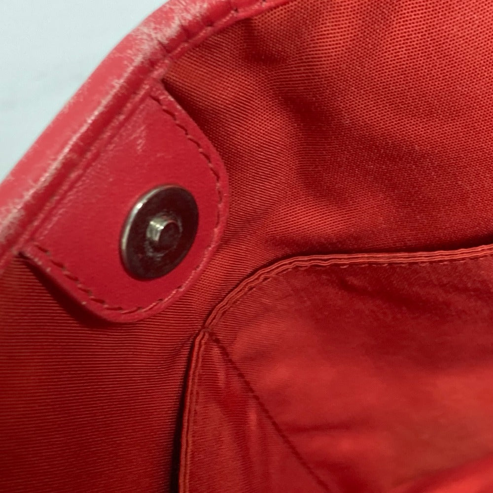 Dior Shoulder Bag Coated canvas, leather Red type Bag Tote Bag Canage Women Used Authentic