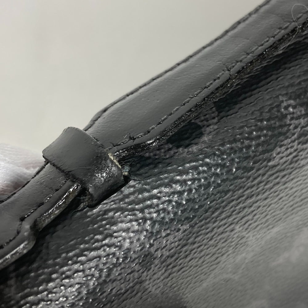 LOUIS VUITTON Long Wallet Purse M61698 Monogram Eclipse Canvas black Monogram Eclipse Zippy XL mens Used Authentic
