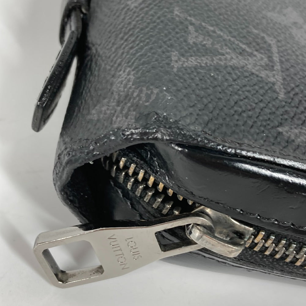 LOUIS VUITTON Long Wallet Purse M61698 Monogram Eclipse Canvas black Monogram Eclipse Zippy XL mens Used Authentic