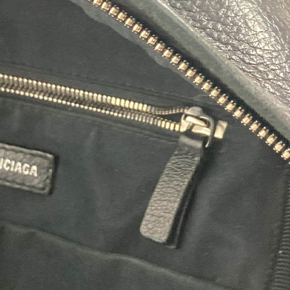 BALENCIAGA Backpack 552379 leather black Everyday logo