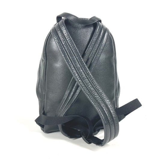 BALENCIAGA Backpack 552379 leather black Everyday logo