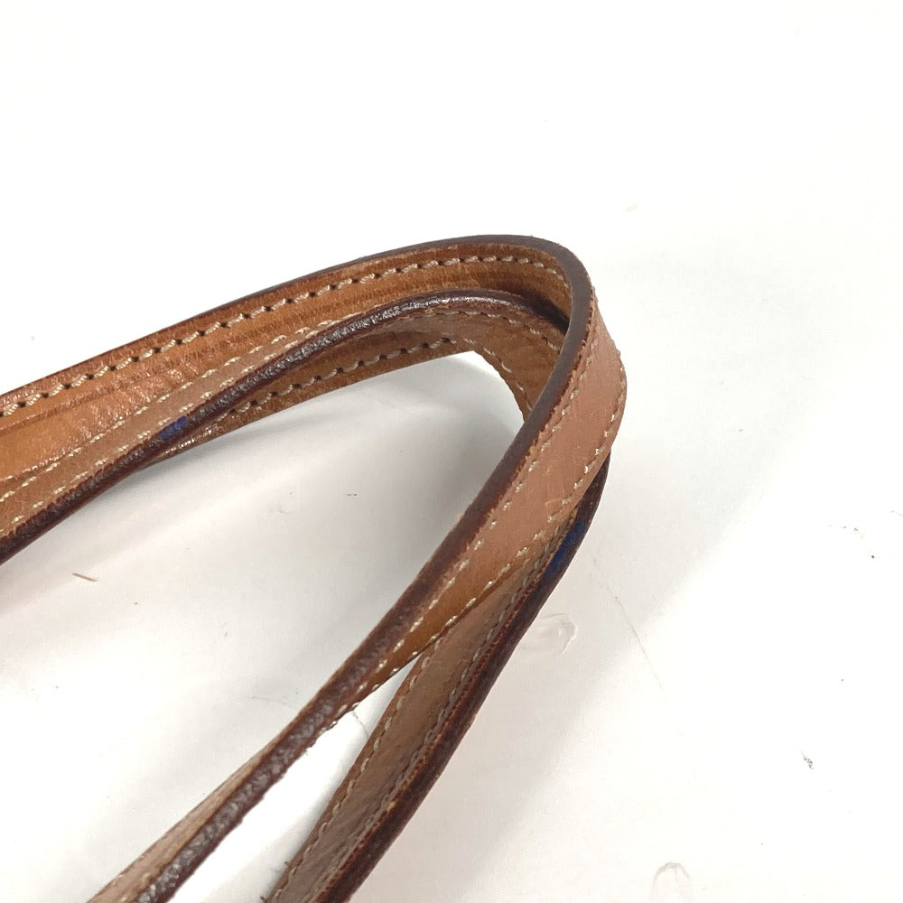 CELINE Shoulder Bag PVC / Leather Brown vintage Macadam Women Used Authentic