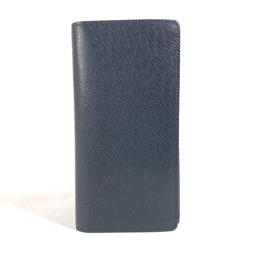 LOUIS VUITTON Long Wallet Purse M30502 Taiga Leather blue Taiga Portefeuille Blaza