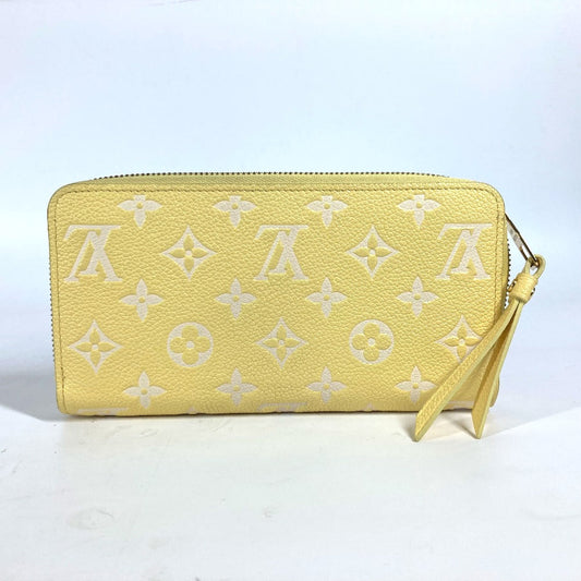 LOUIS VUITTON Long Wallet Purse M81427 Monogram Ann Platt Leather yellow Monogram Ann Platt Zippy wallet