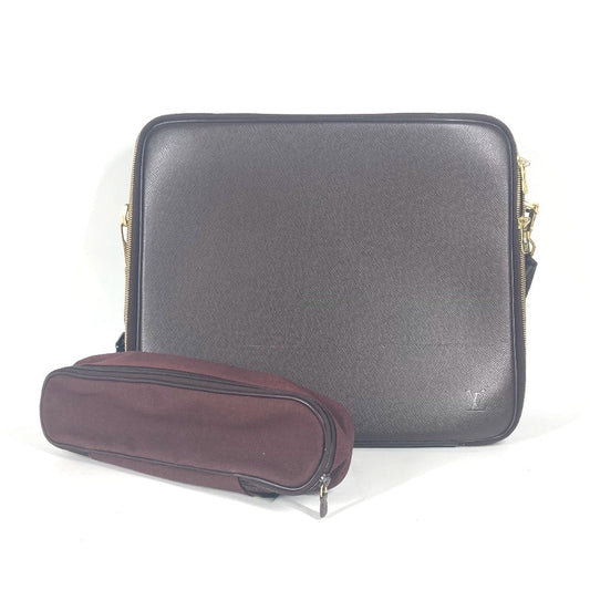 LOUIS VUITTON Handbag M30836 Taiga Leather wine-red Taiga Porto Ordina Tour Odessa