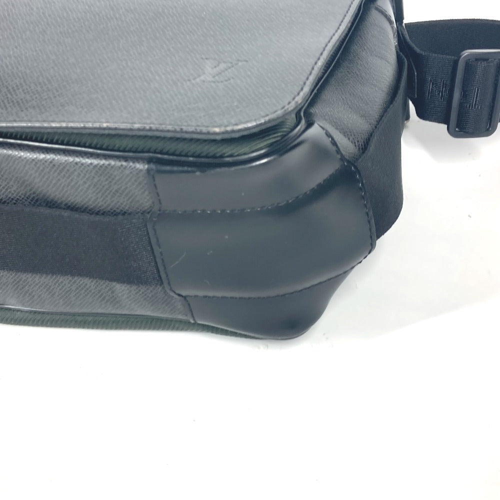 LOUIS VUITTON Shoulder Bag M30142 Taiga Leather, Nylon Canvas black Taiga Victor