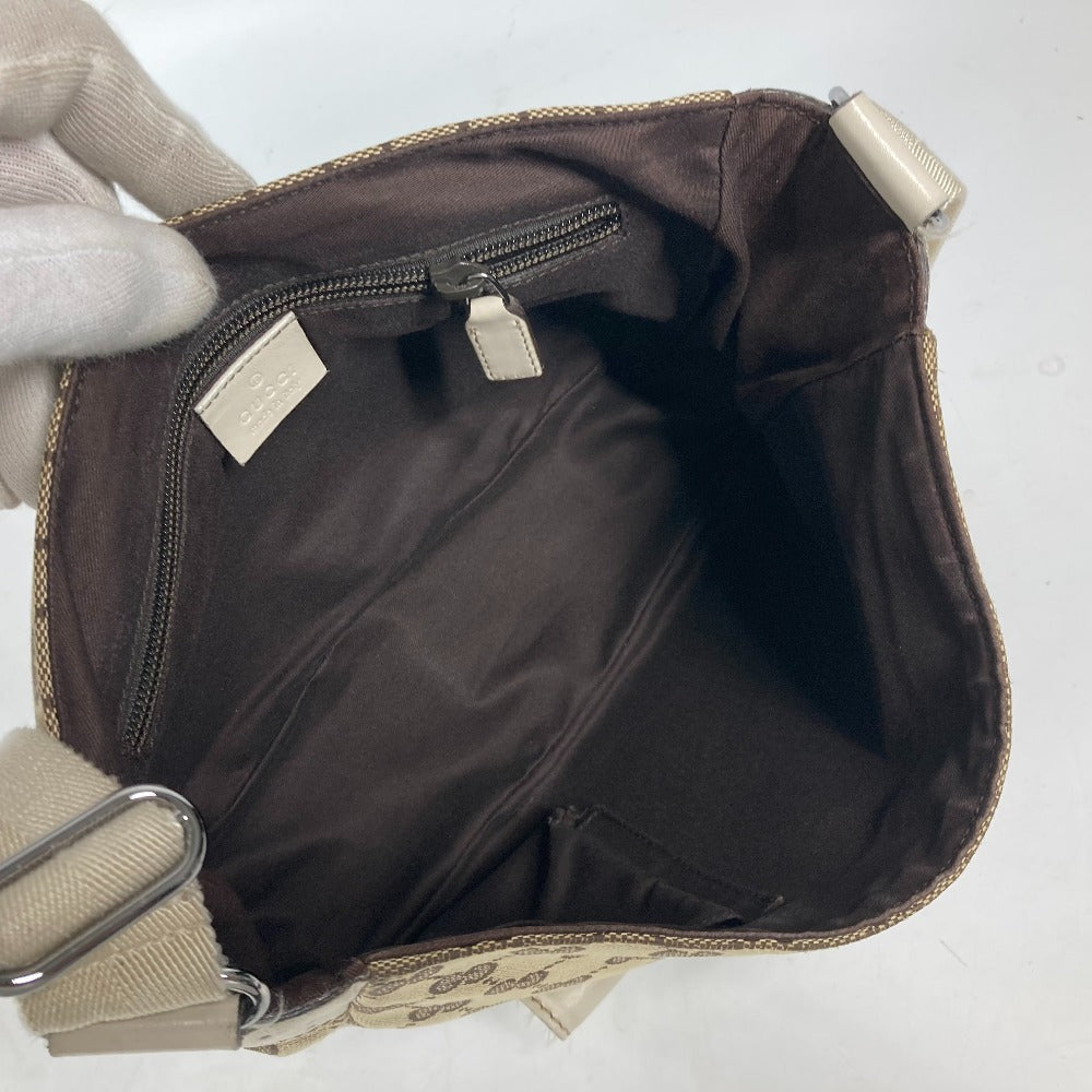 GUCCI Shoulder Bag 145858 GG canvas / leather beige GG