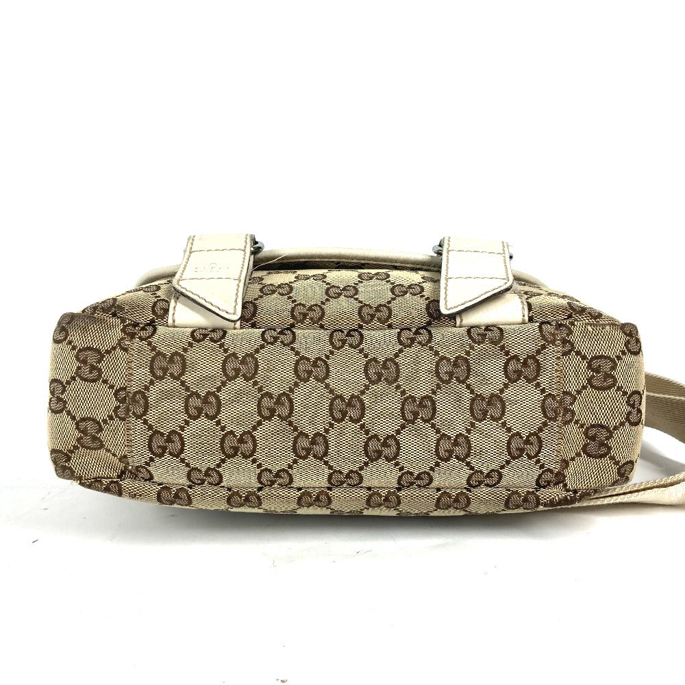 GUCCI Shoulder Bag 145858 GG canvas / leather beige GG
