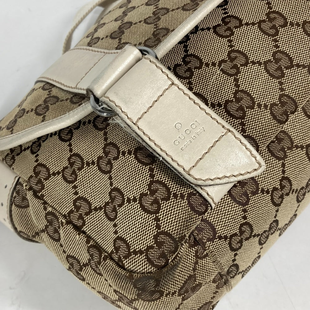GUCCI Shoulder Bag 145858 GG canvas / leather beige GG