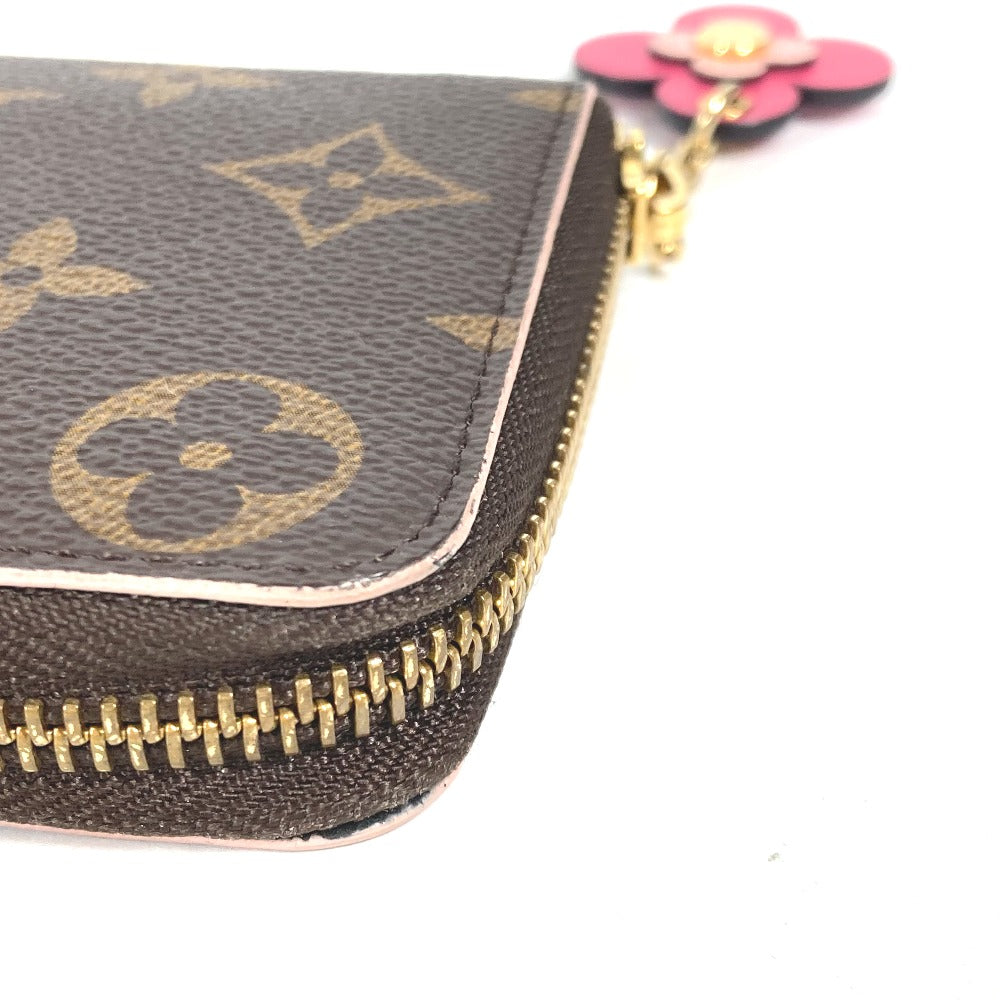 LOUIS VUITTON Long Wallet Purse M64201 Monogram canvas pink Monogram Flower Portefeuille Clemence